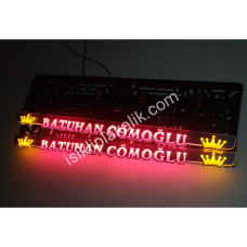 OTOMOBİL Krom görünüm 3D (3 Boyutlu) İki renk
